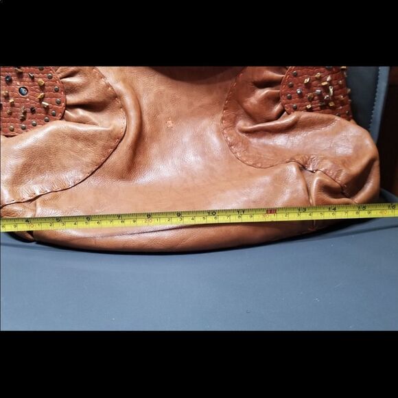 Rare Henry Beguelin Cognac Beaded Handbag - Picture 8 of 15